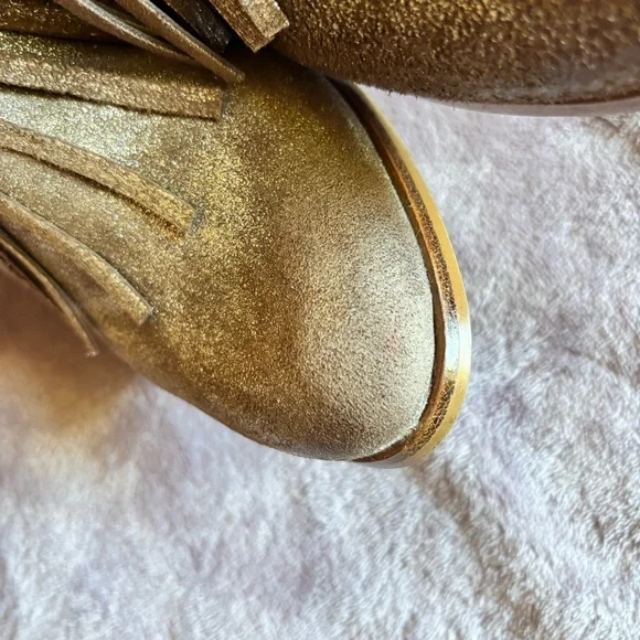 Ariat Unbrindled Layla metallic fringe western boots size 10 - Picture 14 of 15